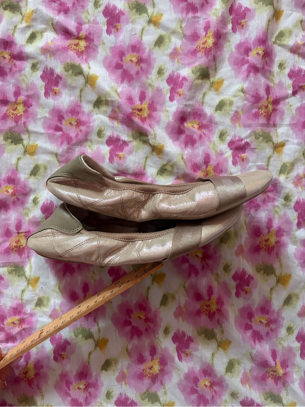 Puma Metallic Beige Ballet Flats 🩰